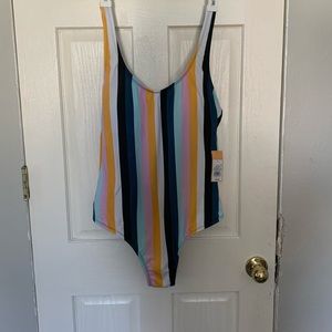 Striped swimsuit size L